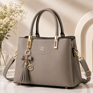Chrisbella Sky Pleated Flap Bag